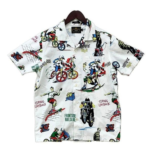 Wtaps Aloha Shirt Kariyushi Wear Textile S/S Shirts 14Ss Bmx Skate Bike S