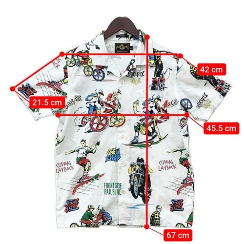 Wtaps Aloha Shirt Kariyushi Wear Textile S/S Shirts 14Ss Bmx Skate Bike S