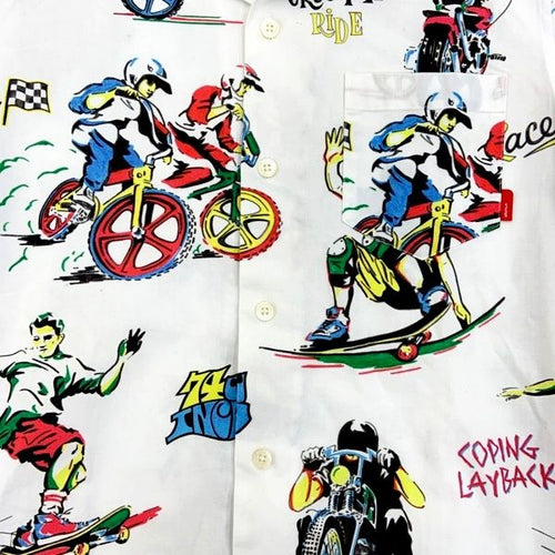 Wtaps Aloha Shirt Kariyushi Wear Textile S/S Shirts 14Ss Bmx Skate Bike S