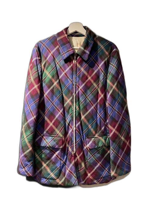 Comme Des Garcons Homme Plus Quilting Jacket M 97Fw Plaid Padded Coat