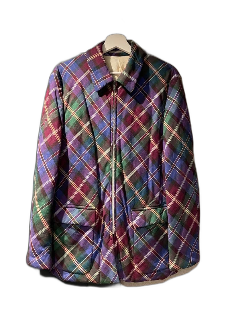 Comme Des Garcons Homme Plus Quilting Jacket M 97Fw Plaid Padded Coat