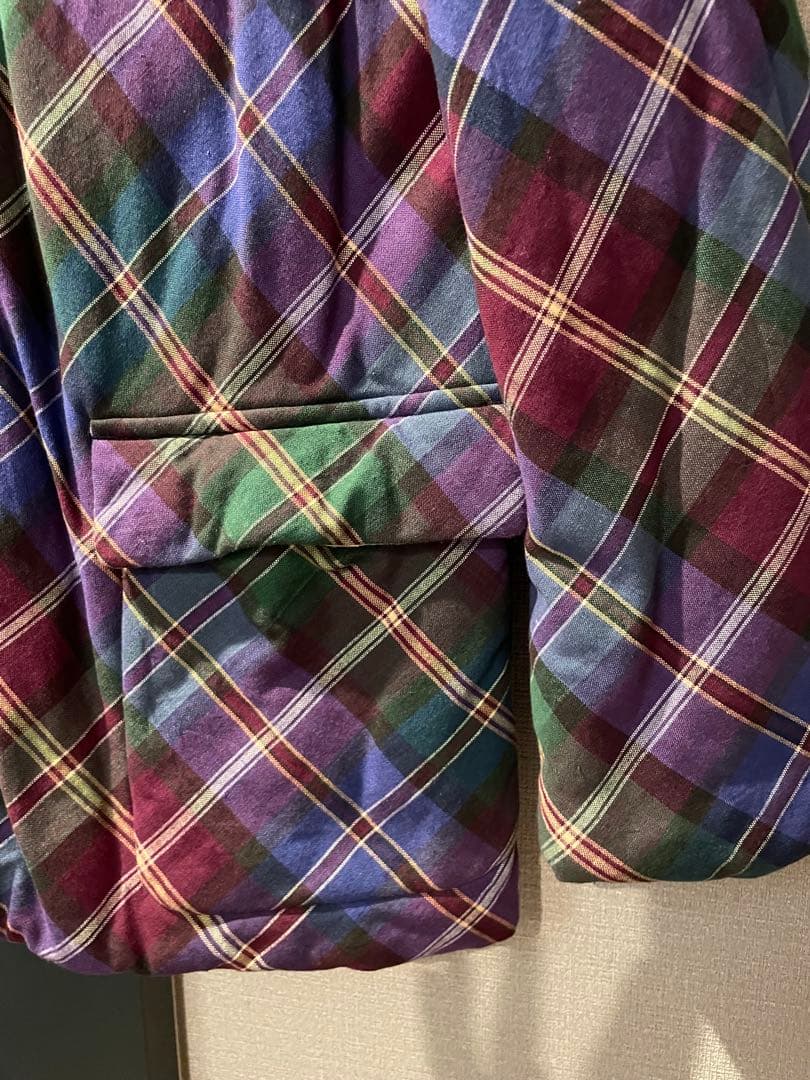 Comme Des Garcons Homme Plus Quilting Jacket M 97Fw Plaid Padded Coat