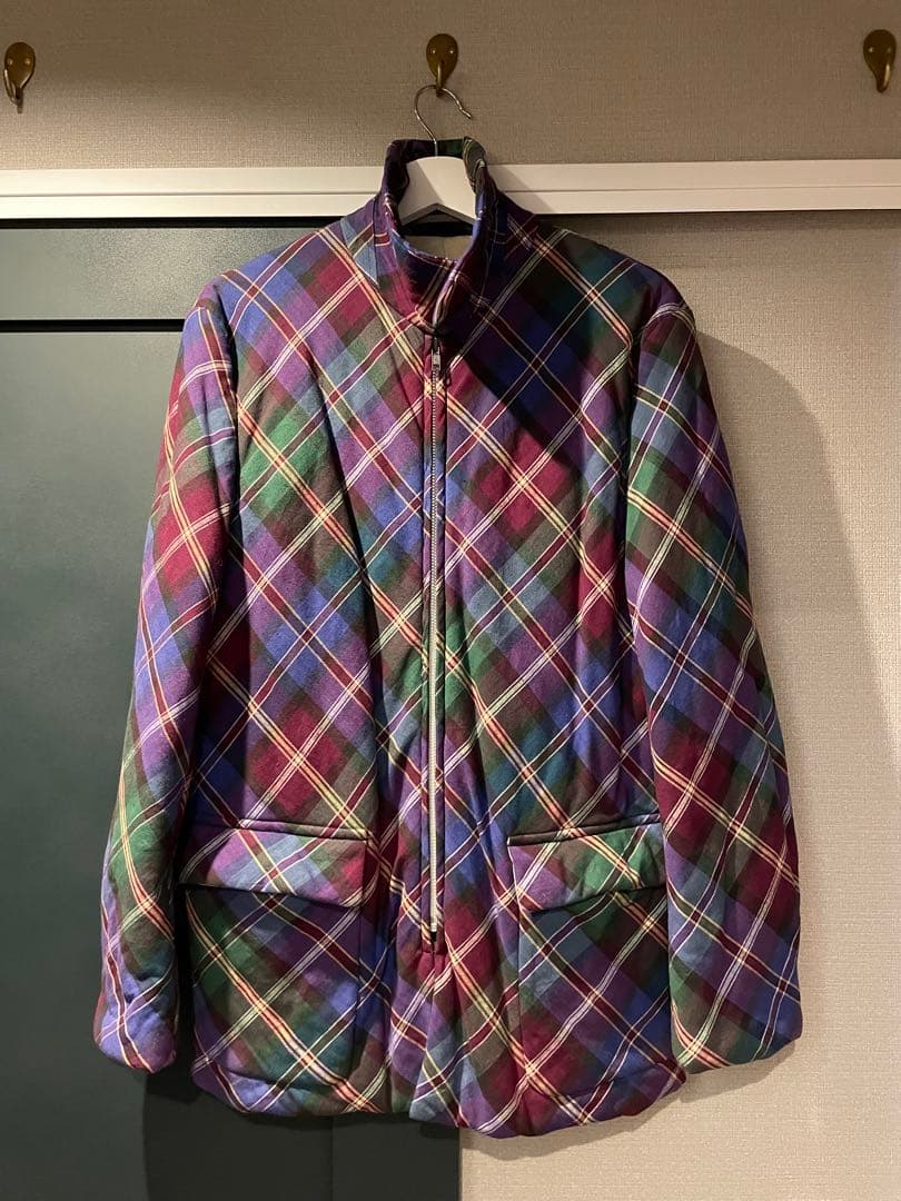 Comme Des Garcons Homme Plus Quilting Jacket M 97Fw Plaid Padded Coat