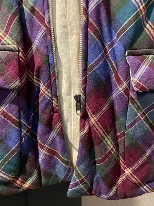 Comme Des Garcons Homme Plus Quilting Jacket M 97Fw Plaid Padded Coat