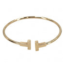 Tiffany Bangle Wristband T Au750 18 Pg Tiffany&Co. K18 8.6G