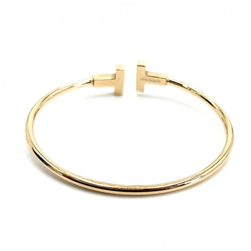 Tiffany Bangle Wristband T Au750 18 Pg Tiffany&Co. K18 8.6G