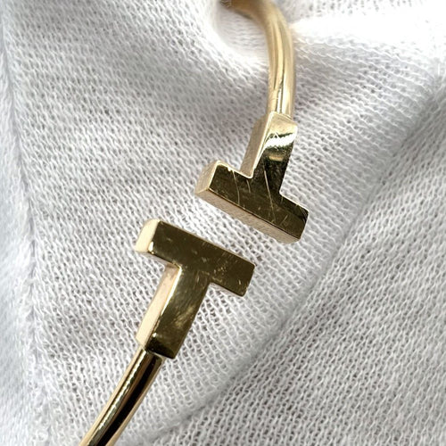 Tiffany Bangle Wristband T Au750 18 Pg Tiffany&Co. K18 8.6G