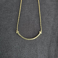 Tiffany Necklaces Co. T Smile Necklace Yg