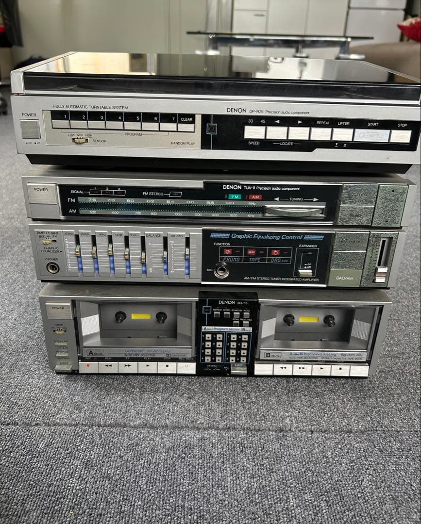 Cd Md Cassette Deck Denon Dp-R25 Tua-9 Dr-55 3