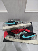 Nike Sneakers Air Jordan 1 Low Black/Light Blue/Grey