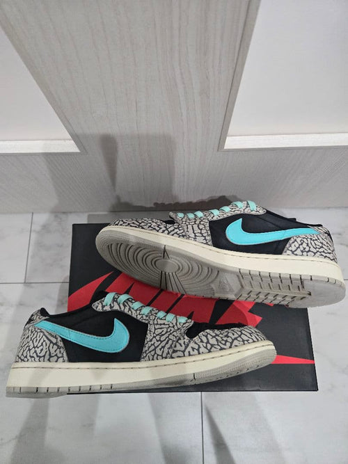 Nike Sneakers Air Jordan 1 Low Black/Light Blue/Grey