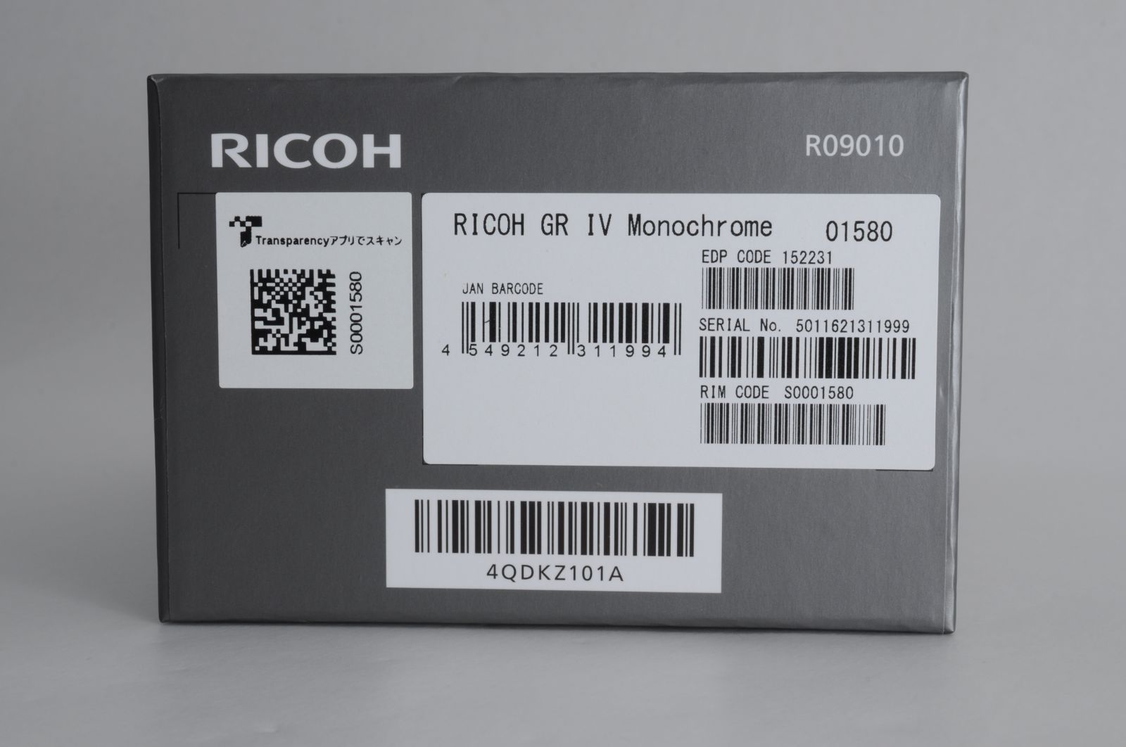 Ricoh Compact Digital Camera Gr Iv Monochrome
