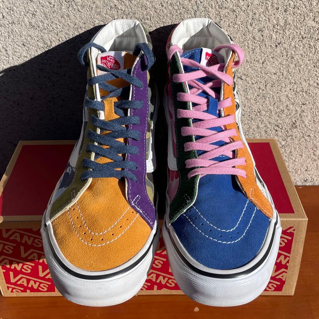Us Vans Sneakers A Bathing Ape Sk8-Hi "Camo" "Multi