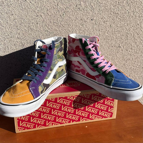 Us Vans Sneakers A Bathing Ape Sk8-Hi "Camo" "Multi