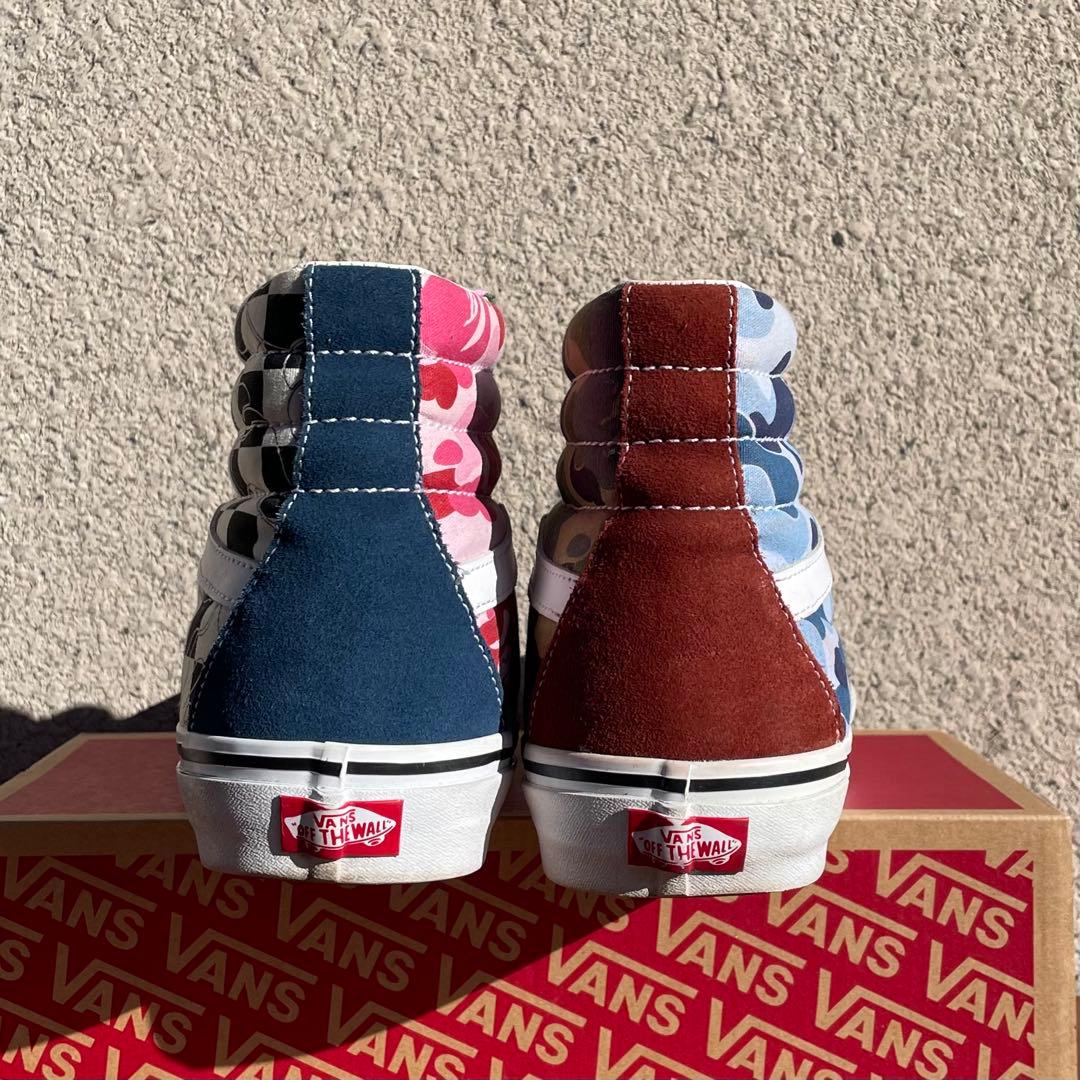 Us Vans Sneakers A Bathing Ape Sk8-Hi "Camo" "Multi