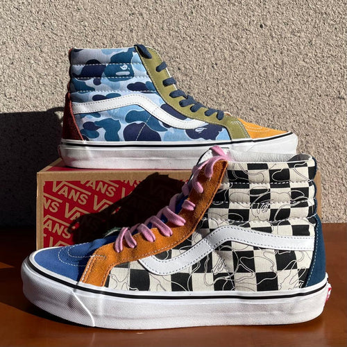 Us Vans Sneakers A Bathing Ape Sk8-Hi "Camo" "Multi