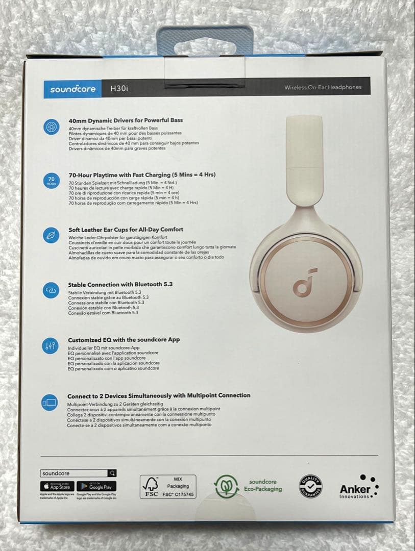 Anker Wireless Headphones Soundcoreh30I