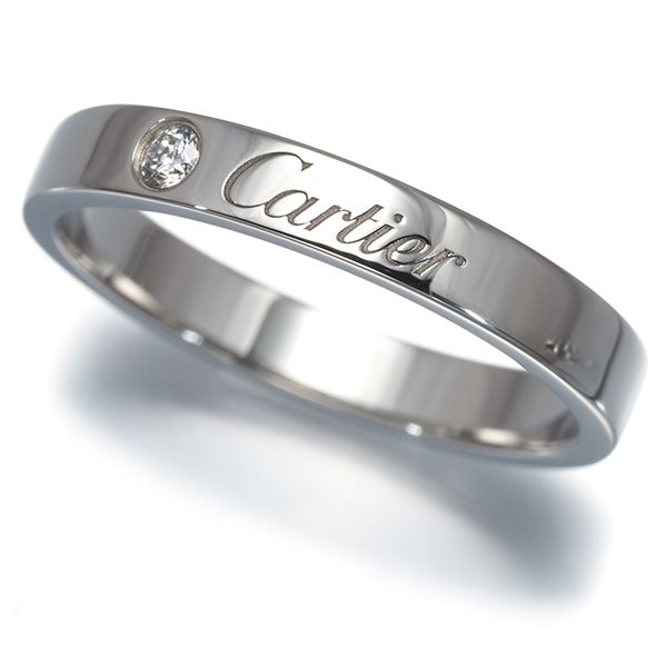 Cartier Ring C 55 Pt950 #190724