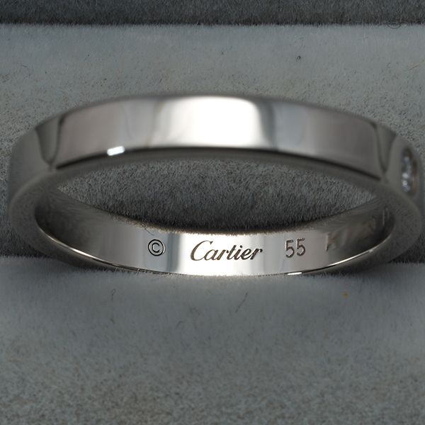 Cartier Ring C 55 Pt950 #190724