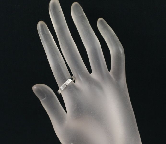 Cartier Ring C 55 Pt950 #190724