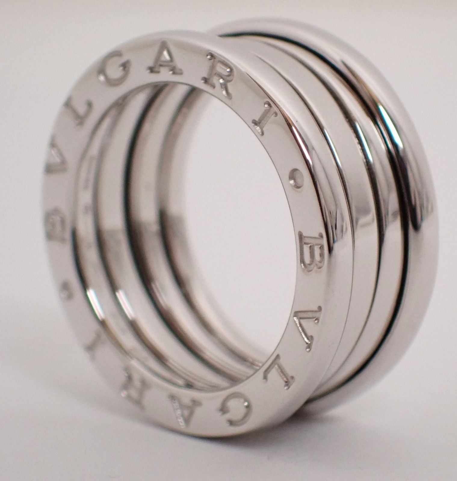 Bvlgari Ring B.Zero1 3 #48(7 K18Wg 8.1G 18