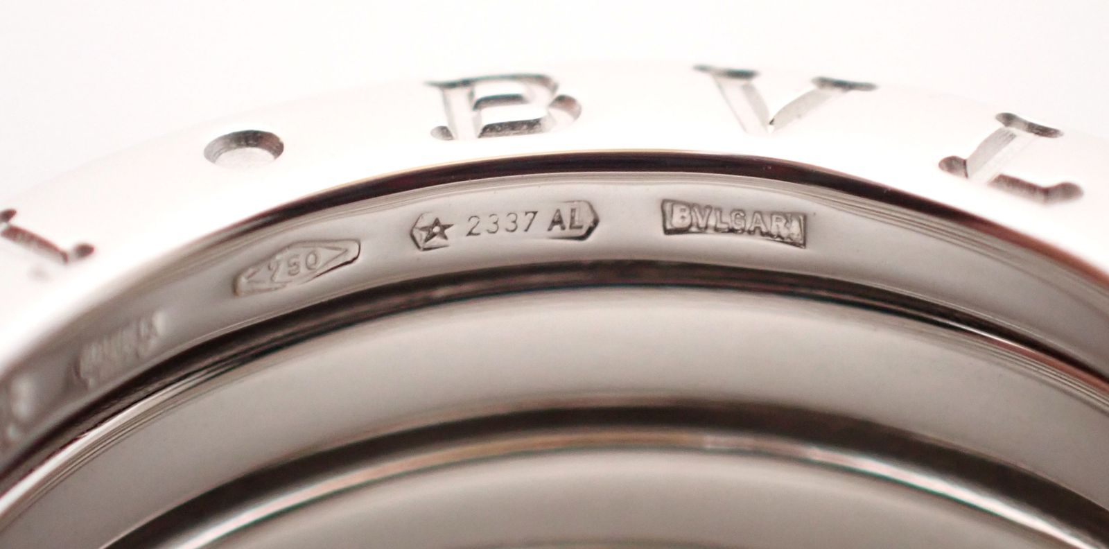 Bvlgari Ring B.Zero1 3 #48(7 K18Wg 8.1G 18