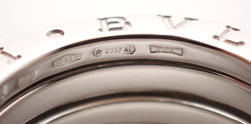 Bvlgari Ring B.Zero1 3 #48(7 K18Wg 8.1G 18