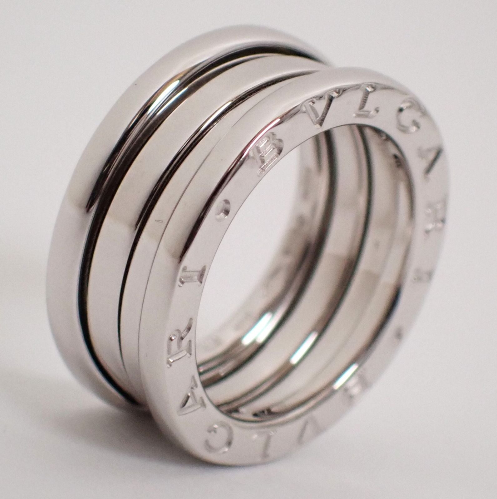 Bvlgari Ring B.Zero1 3 #48(7 K18Wg 8.1G 18