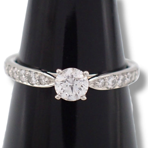 Tiffany Ring Co. 0.26Ct 7 Pt950 4403
