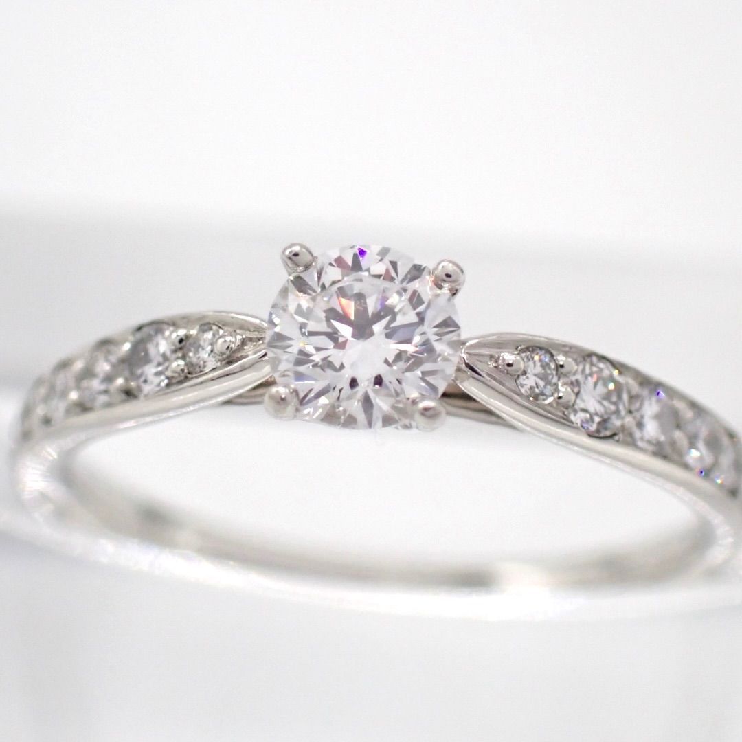 Tiffany Ring Co. 0.26Ct 7 Pt950 4403