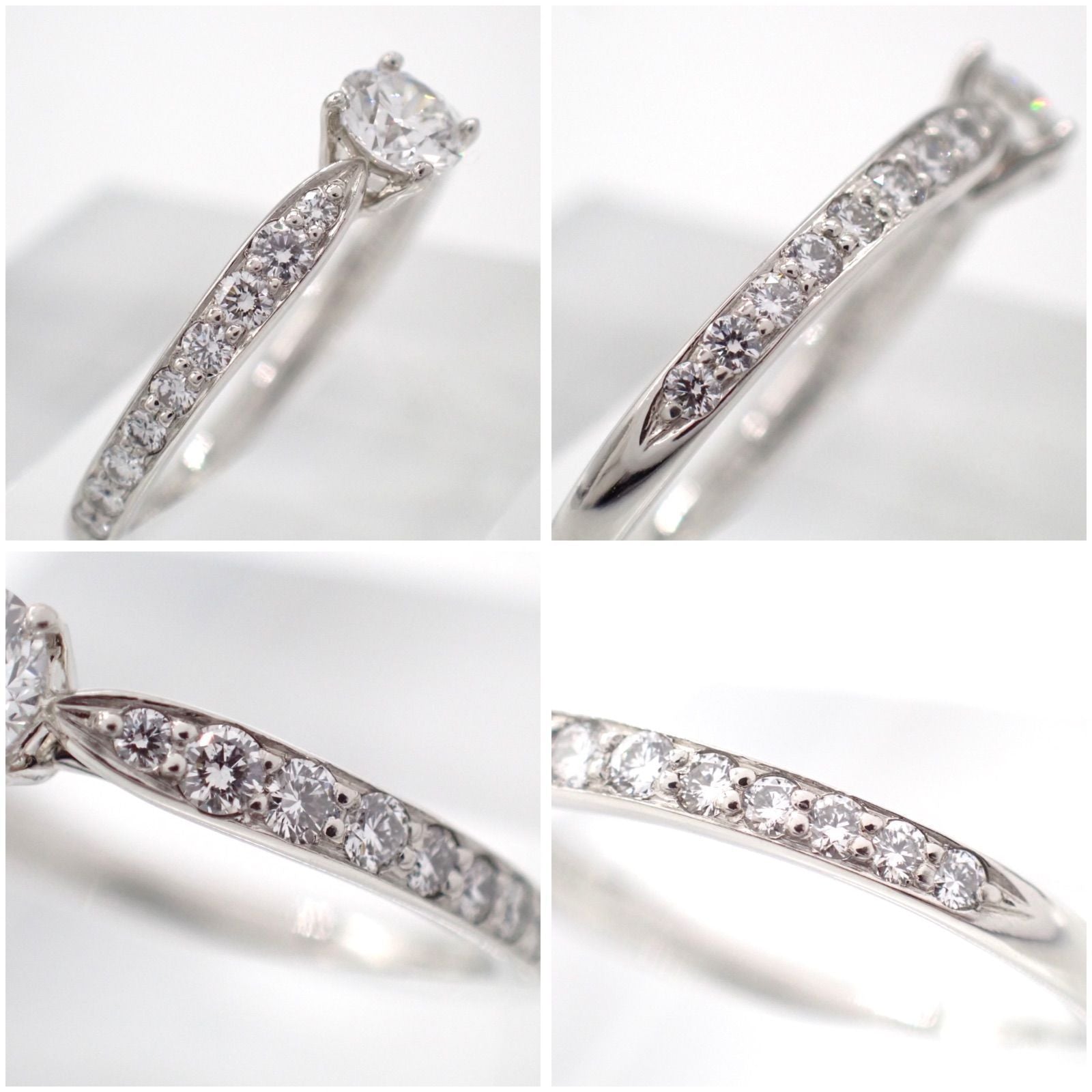 Tiffany Ring Co. 0.26Ct 7 Pt950 4403