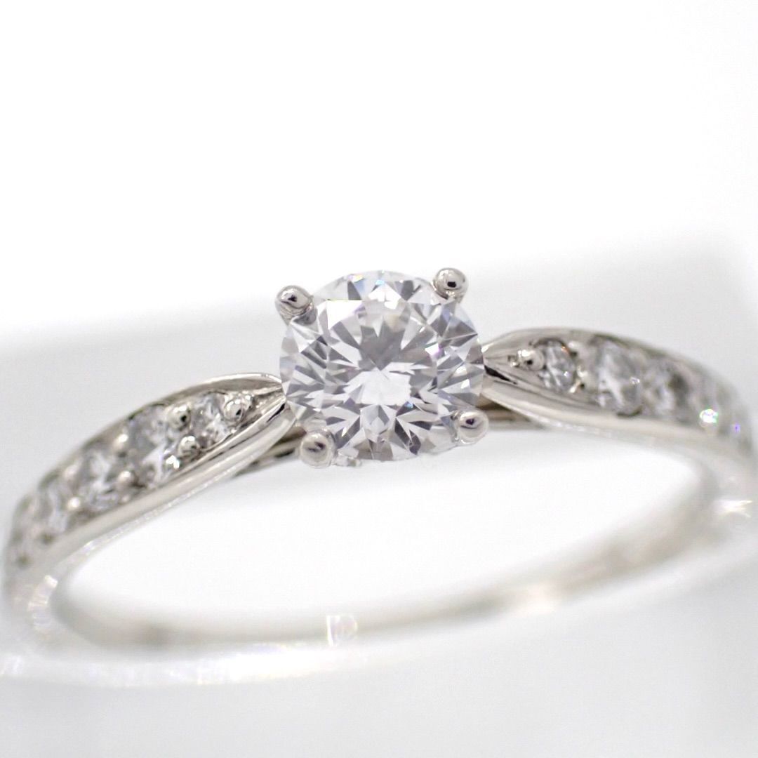 Tiffany Ring Co. 0.26Ct 7 Pt950 4403