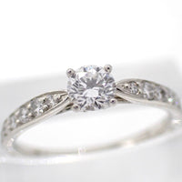 Tiffany Ring Co. 0.26Ct 7 Pt950 4403