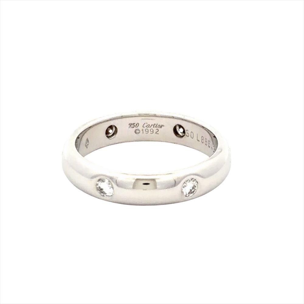 Cartier Ring #50 K18Wg 4.9G
