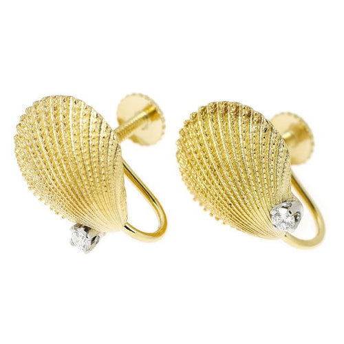 Tiffany Earring K18/Pt950