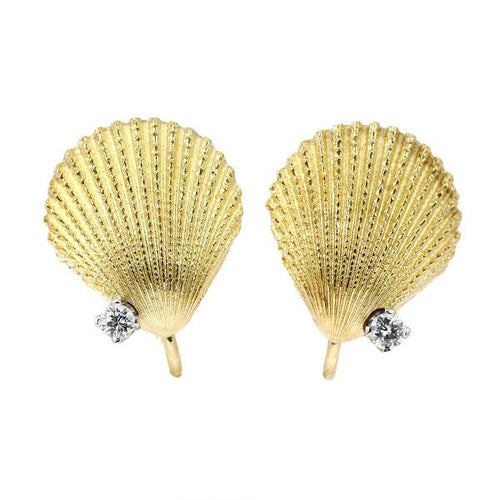 Tiffany Earring K18/Pt950