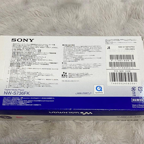 Sony Digital Audio Players Nw-S736Fk 4Gb Pi