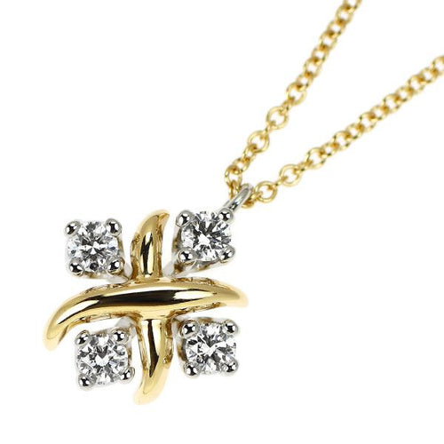 Tiffany Necklace Pt950/ K18Yg