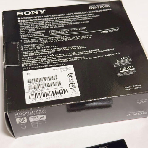Sony Digital Audio Player 10 Walkman Nw-F806K 32Gb