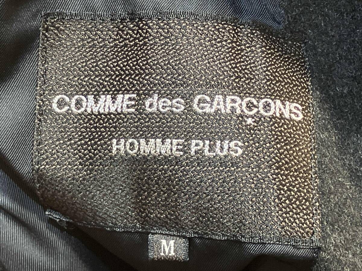 Others 80S Archive Comme Des Garcons Homme Plus Wool Soutien Collar Coat Black