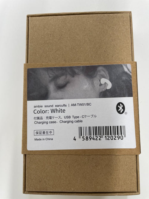 Wireless Earphone Ambie( Sound Earcuffs Am-Tw01/Bc Color White
