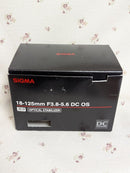 Sigma Zoom Lenses 18-125Mm F3.8-5.6 Dc Os Hsm