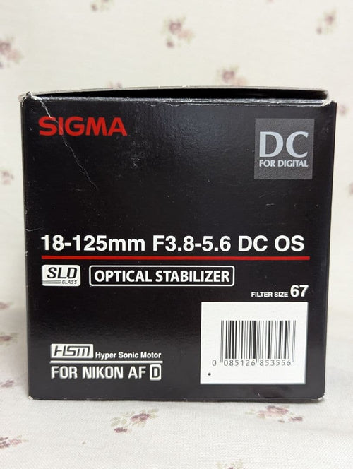 Sigma Zoom Lenses 18-125Mm F3.8-5.6 Dc Os Hsm