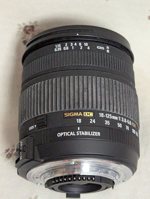 Sigma Zoom Lenses 18-125Mm F3.8-5.6 Dc Os Hsm