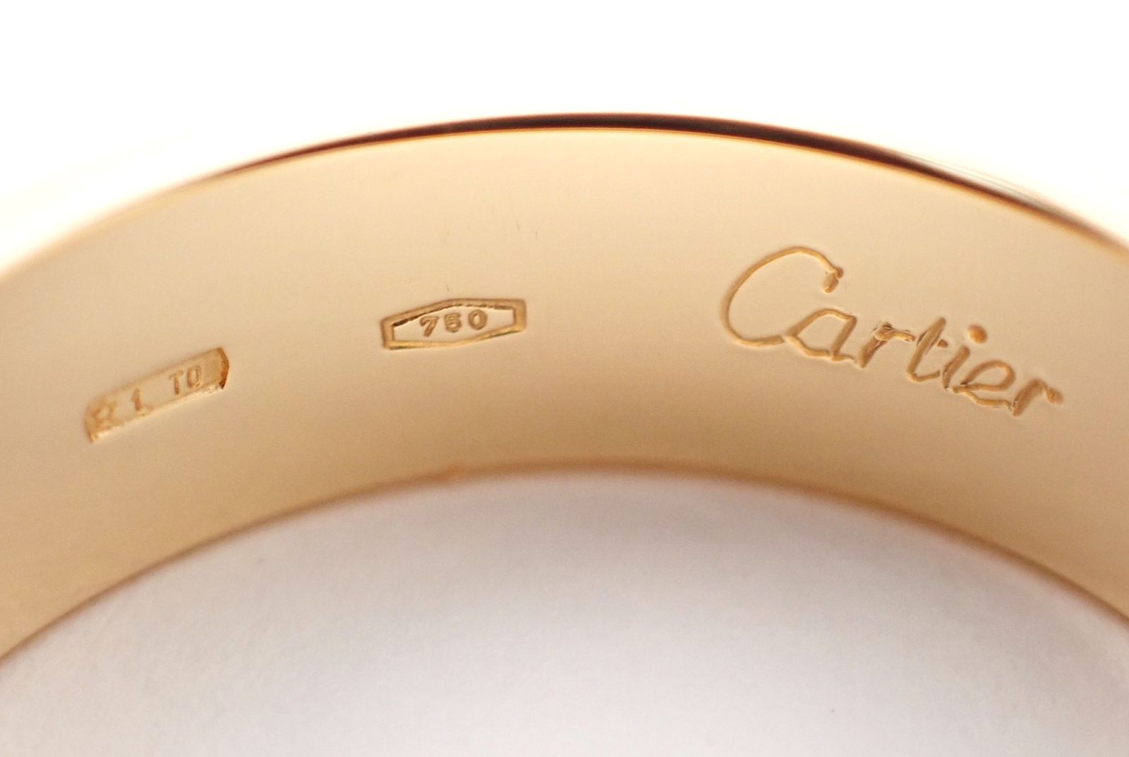 Cartier Ring #51(10 K18Yg 5.9G
