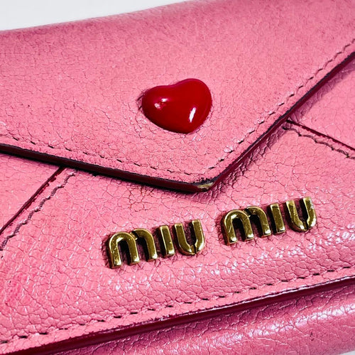 Miu Trifold Wallets 5Mh021 Rosa