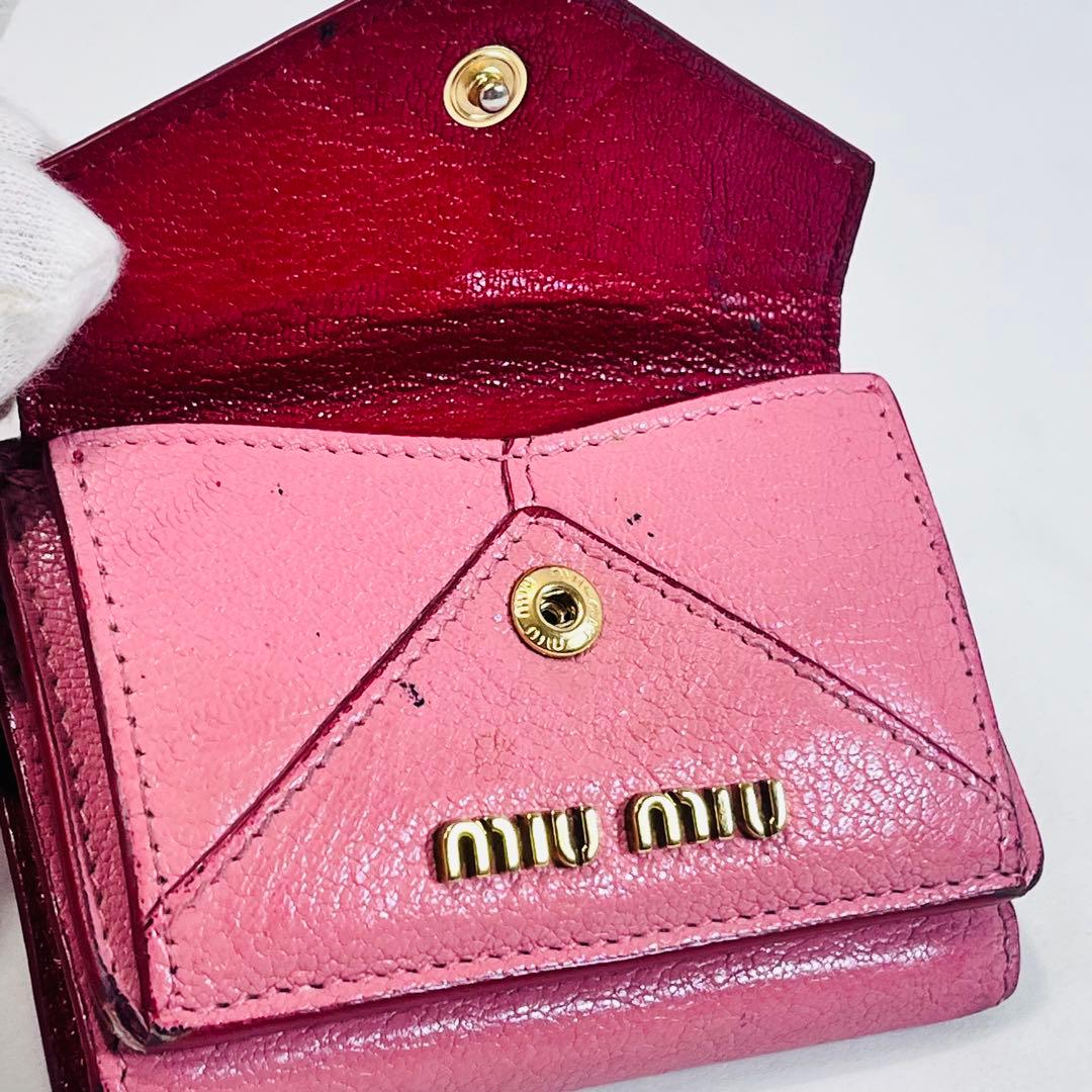 Miu Trifold Wallets 5Mh021 Rosa