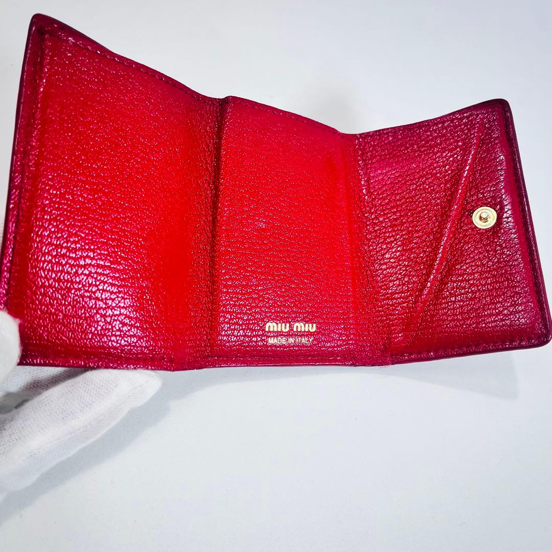 Miu Trifold Wallets 5Mh021 Rosa