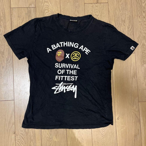 Short-Sleeve A Bathing Ape X Stussy T