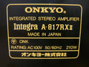 Onkyo Integrated Amplifiers Integra A-817Rx
